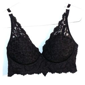 Black lace bralette